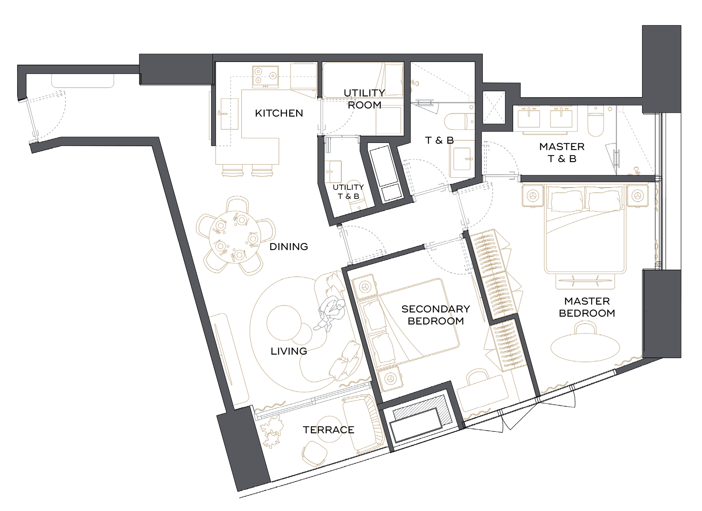 Two Bedroom - Unit 17 & 32